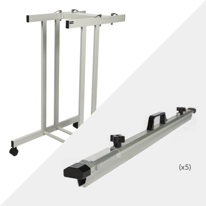 Draftex A1 Plan Trolley (10 Clamp Capacity) and 5x Draftex A1 Plan Clamps ( PFP1 )